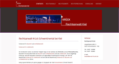 Desktop Screenshot of anwalt-krueck.de