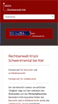 Mobile Screenshot of anwalt-krueck.de